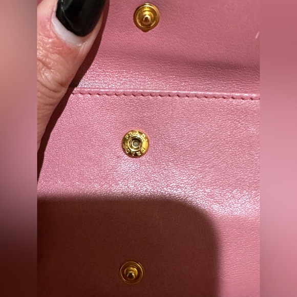Prada Light Pink Leather Trifold Wallet - Picture 12 of 13